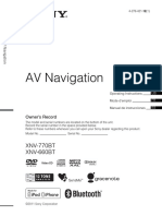 AV Navigation: XNV-770BT XNV-660BT