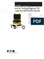 Instructions For Testing Magnum DS Digitrips With The MTK2000 Test Kit