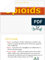 Opioids Terminology, Mechanism of Action and Adverse Effects