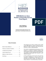 2009 Baltimore Kosher Community Survey - Final Survey Report
