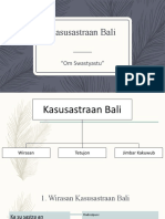 Presentasi Kasusastraan Bali