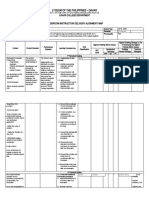 Lyceum of The Philippines - Davao: Classroom Instruction Delivery Alignment Map