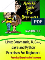 Linux Commands, C, C++, Java and Python Exercises For Beginners