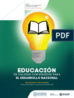 Educacion de Calidad Con Equidad para El Desarrollo Nacional - 0 PDF