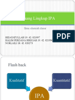 Power Point Kelompok 3 Ruang Lingkup Ipa