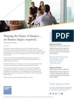 Shaping The Future of Finance... No Finance Degree Required