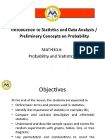 Introduction To Statistics and Data Analysis / Preliminary Concepts On Probability