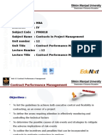 CMP Unit 12 Contract Performace Management PPT Final
