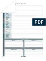 One-Page Business Plan Template: 1-2 Sentences Max Per Response