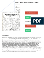 Manuel de Physique: Terminales C, D Et E (Afrique) Télécharger, Lire PDF