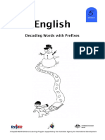 GRADE 5 English MODULE 3 - Decoding Words With Prefixes