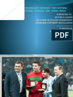 Similarity and Dissimilarity Between Two Football Player Cristiano Ronaldo and Lionel Messi