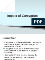 Impect of Curruption