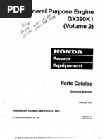 HON-TSB-001 Honda GX390 Parts List