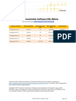 Intelligencecenter Software Eol Matrix: End of Life