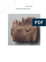 March 21, 2019 Double-Sided Wooden Nit Comb