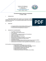 Accomplishment Report in Guidance S.Y 2019 - 2020: Saysain High School
