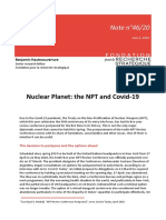 Nuclear Planet: The NPT and Covid-19: Note N°46/20