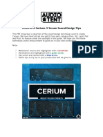 Audiotent Cerium // Serum Sound Design Tips: Blue Arrow