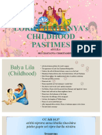 Lord Chaitanya'S Childhood Pastimes: Adi Lila Sri Chaitanya Charitamrta