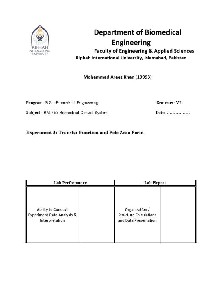 Transfer Function Zero Pole Gain PDF Applied Mathematics