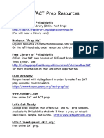 SAT Prep Resources PDF
