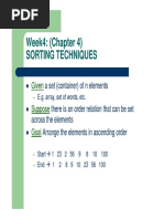 Week4: (Chapter 4) Sorting Techniques: Given Suppose Suppose Goal