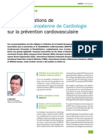 Recos  prevention cardiovasculaire 2016