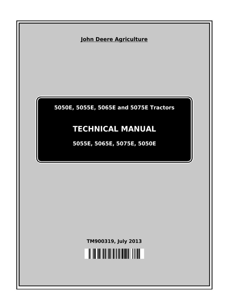 Technical Manual: John Deere Agriculture | PDF | Clutch | Motor Vehicle