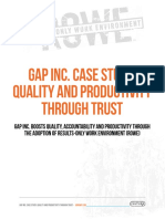 Gap Inc. Case Study: Quality and Productivity Through Trust