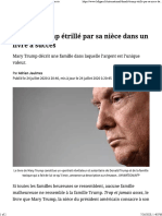 Donald Trump Étrillé Par Sa Nièce Dans Un Livre À Succès