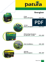 PATURA 9 Volt Battery Energisers Guide