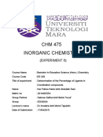 Determining Ligand Percentages in Coordination Compounds