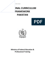 Pakistan National Curriculum Framework PDF