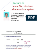 Operation On Discrete-Time Signals & Discrete-Time System: Lecture - 3
