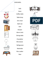 My New House Vocabs (Match Pics With Words)