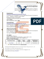 FDA Medical Device Registration: Zhejiang Sungood Technology Co, LTD