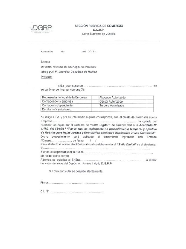 DGRP - 2017 - DTR Rubrica - Nuevo - Procedimiento | PDF