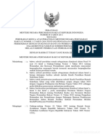 Permen PR No. 06 Tahun 2011 Tentang Perubahan Kedua Atas Peraturan Peraturan Menteri Perumahan Rakyat No. 11 Tahun 2010 PDF