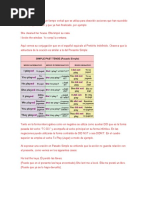 30 Ejemplos de Oraciones Pasado Perfecto en Ingles y Español PDF | PDF ...
