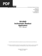 GK-604D User's manual