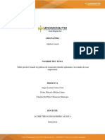 Taller Práctico Basado en Gráficas de Ecuaciones Lineales Aplicadas A Un Estudio de Caso Empresarial