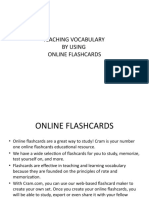Teaching Vocabulary by Using Online Flashcards