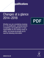 Changes at A Glance 2014-2018: Insurance Qualifications