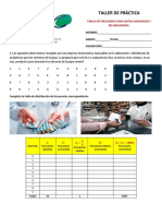 Taller de Práctica (Tablas de Frecuencia para Datos Agrupados y No Agrupados)