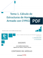 Presentación - M6T1 - Cálculo de Estructuras de Hormigón Armado Con CYPECAD (I)