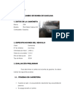 INFORME 1 Cambio de Bomba de Gasolina