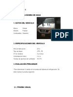 INFORME 5 Cambio de Bomba de Agua Entel