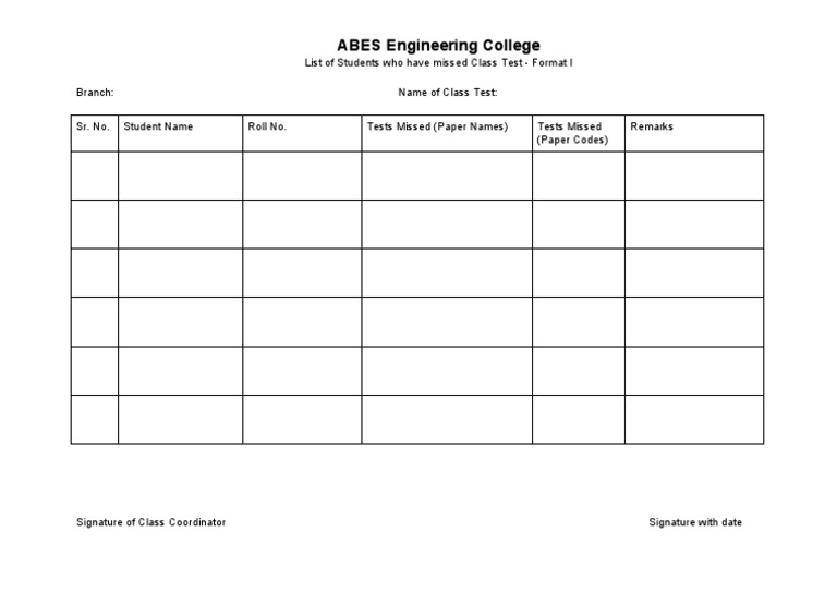 Format-Imissed Test | PDF