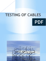 Testing of Cables